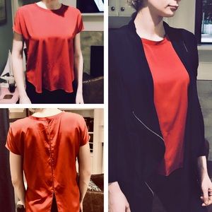 Trouvé Top - Classy Work Top - Split open back